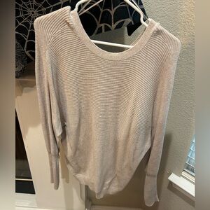 Hippie Rose Light Beige Crew Neck Sweater